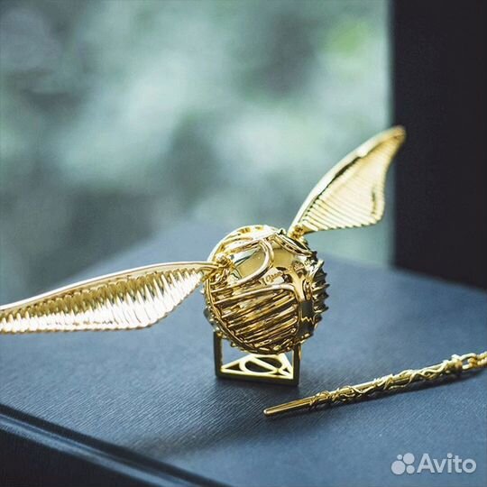 Шкатулка для обручального кольца Золотой Снитч