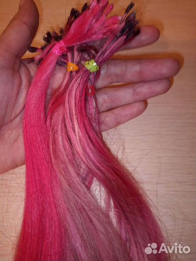 Цветные пряди для наращивания