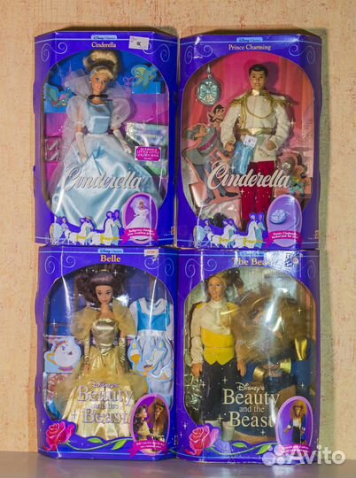 Disney Принцы и Принцесссы винтаж 1991 г Mattel