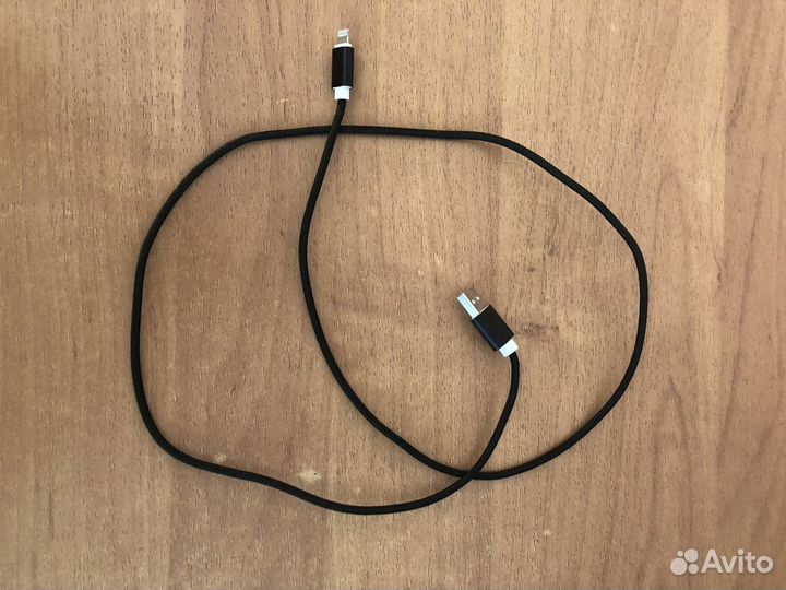 Кабель для iPhone USB, нейлоновая оплетка, 1м