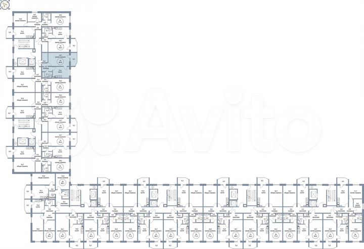 1-к. квартира, 48,4 м², 2/17 эт.