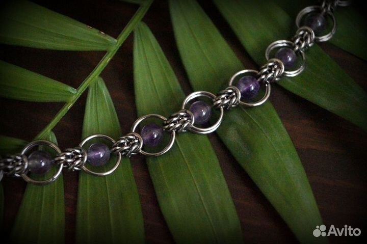 Браслет с аметистом
