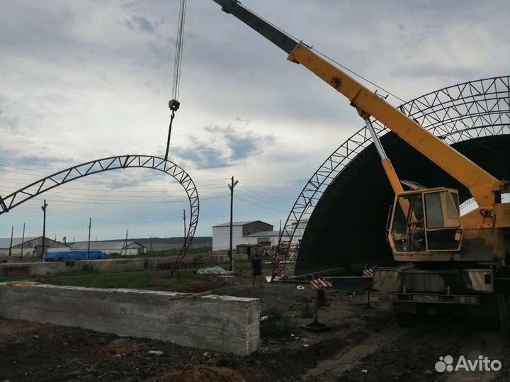 Ангар от производителя под ключ. Размер 18х85м