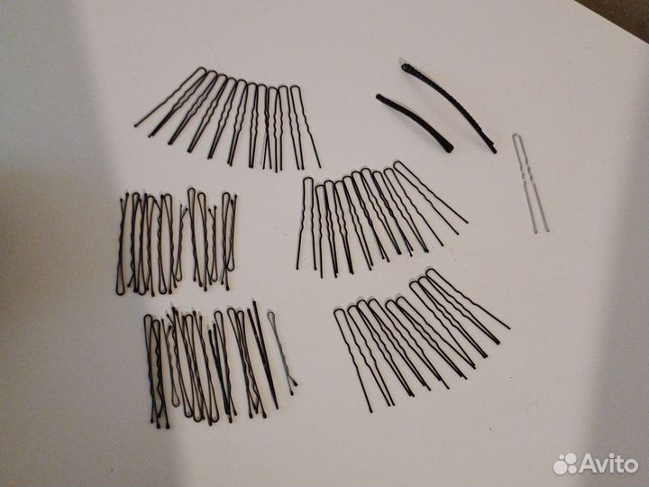 Заколки в кулю, невидимки, бублик