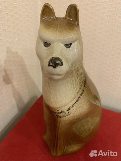 Волк керамическая фарфоровая скульптура