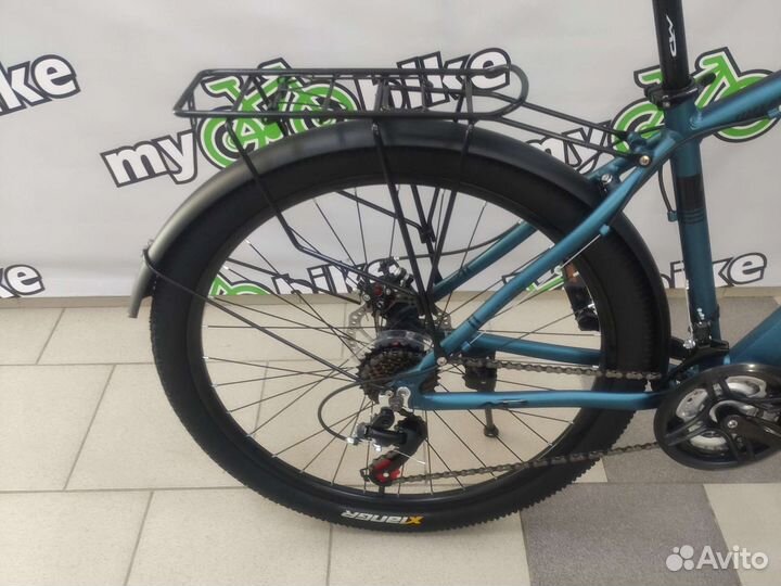 Новый алюминиевый с багажником велосипед