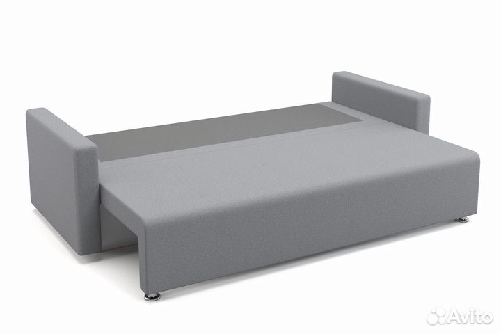 Диван еврокнижка серый