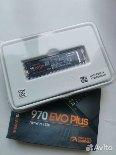 Ssd m2 samsung 970 evo plus 500gb(новый)