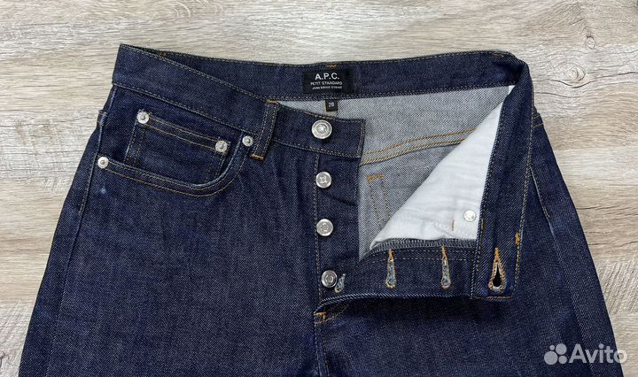 A.P.C. женские прямые тёмно-синие джинсы 28