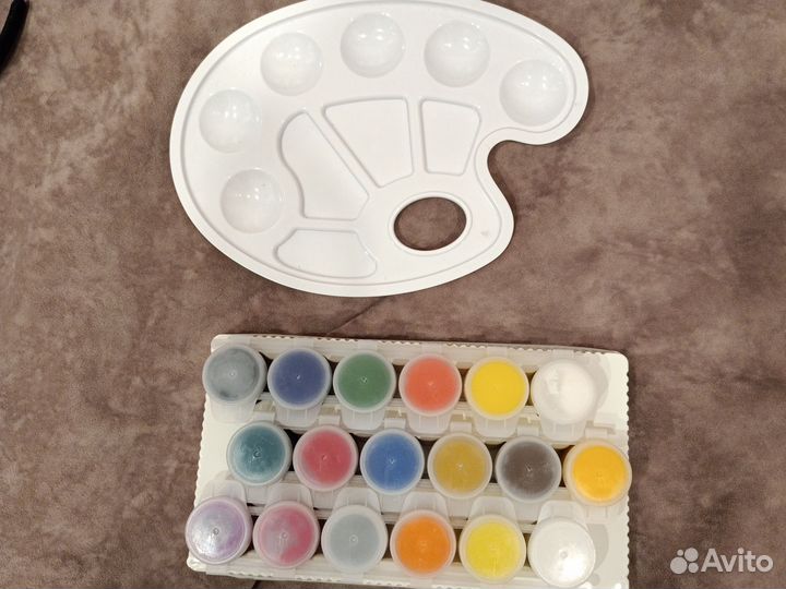 Краски +палитра