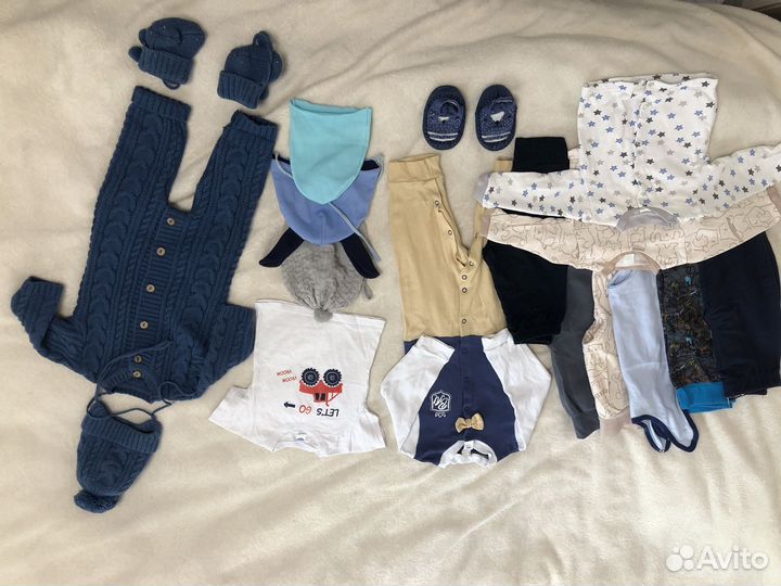 Вещи пакетом для мальчика 68-74