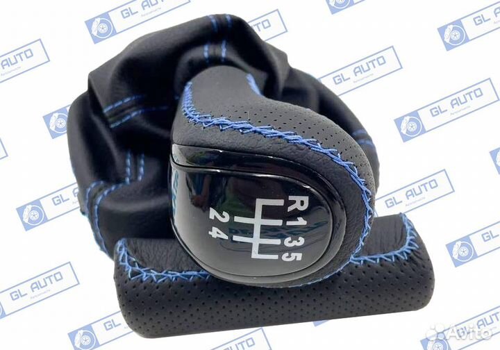 Ручка кпп в стиле Веста и ручника в коже для ваз