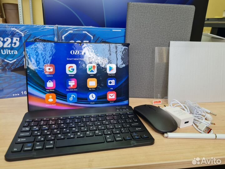 Планшет новый с клавиатурой и мышкой