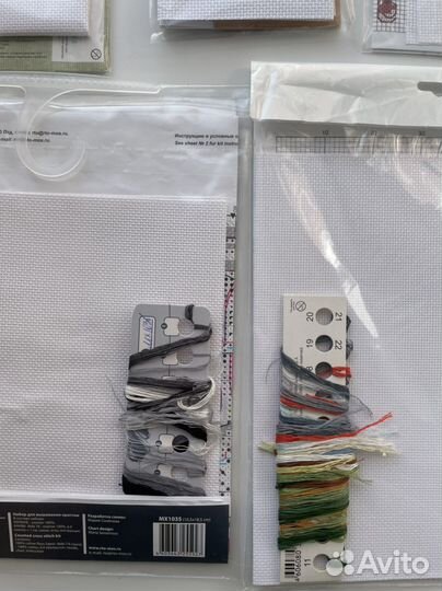 Остатки от наборов для вышивания