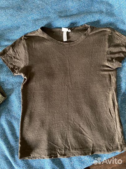 Футболка хаки лен 100% xa-s