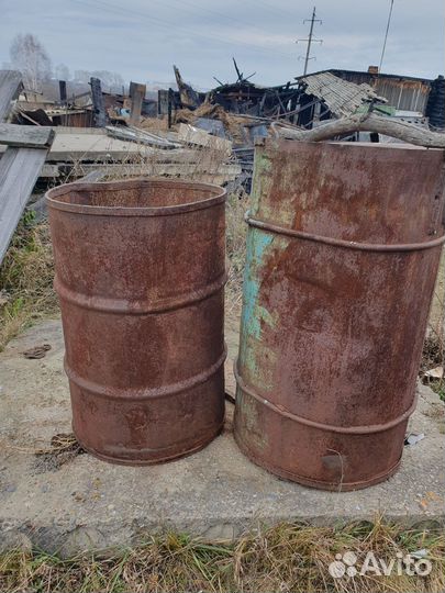 Бочки металлические бу 200 л ёмкость