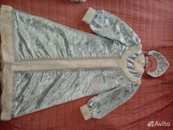 Костюм снегурочки, для девочки 7 лет