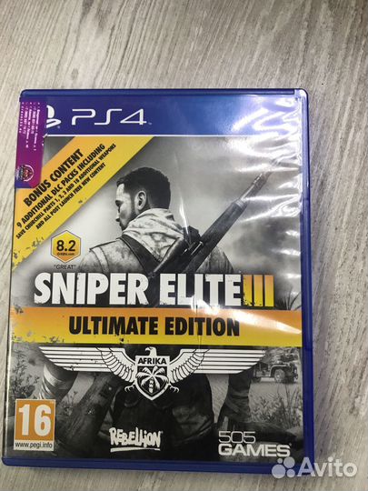 Диск PS4 Sniper Elite 3 доставка
