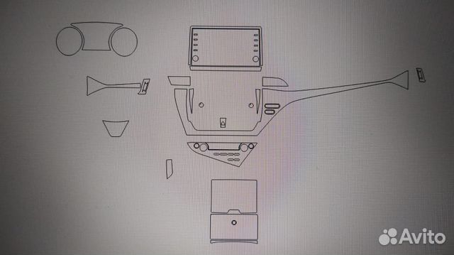 Пленка защитная для салона Toyota Camry 2021+