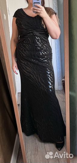 Платье женс вечернее макси пайетки alfabeta 50 52