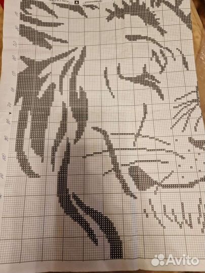 Схема для вышивания остатки от набора