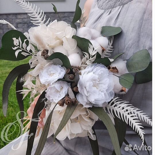 Свадебный букет. Букет невесты из сухоцветов