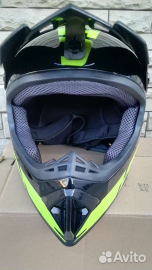 Мото шлем кроссовый