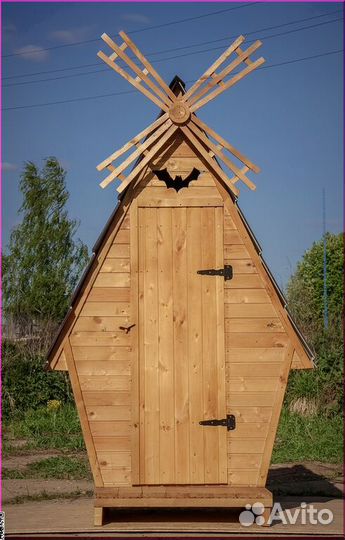 Дачный туалет деревянный JWL456