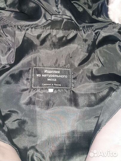 Шуба мутоновая с капюшоном
