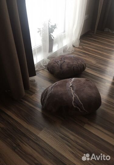 Интерьерные шерстяные камни с эффектом памяти