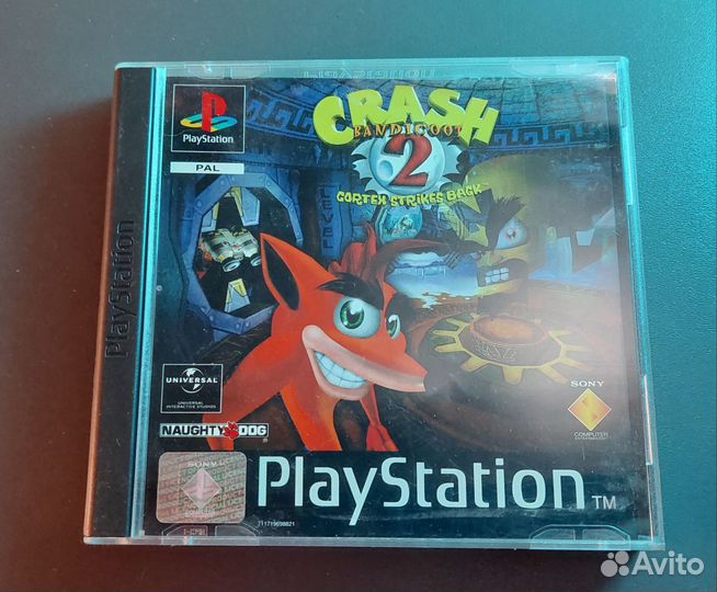 Фирменный диск для Playstation 1 Crash bandicoot