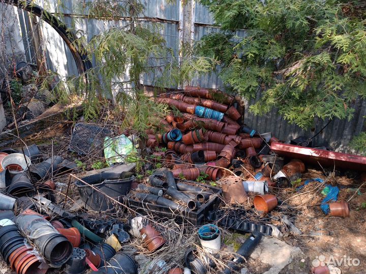Горшки для цветов и рассады, трубы для полива пвх