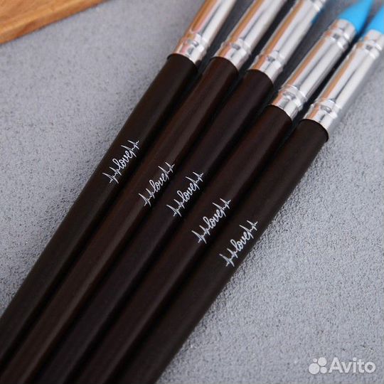 Набор силиконовых кистей для декорирования Love, 5