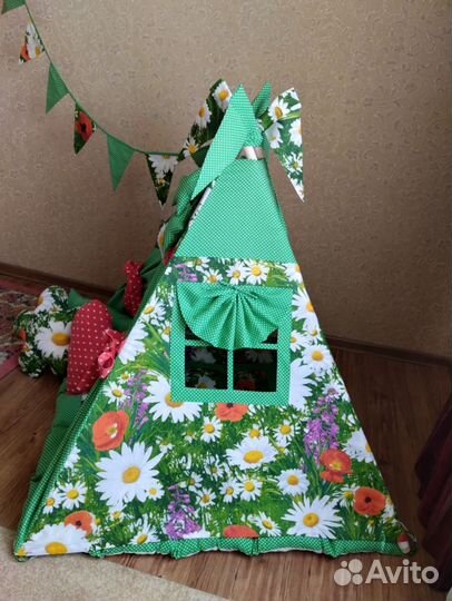 Детская игровая палатка Вигвам Шатер Лето