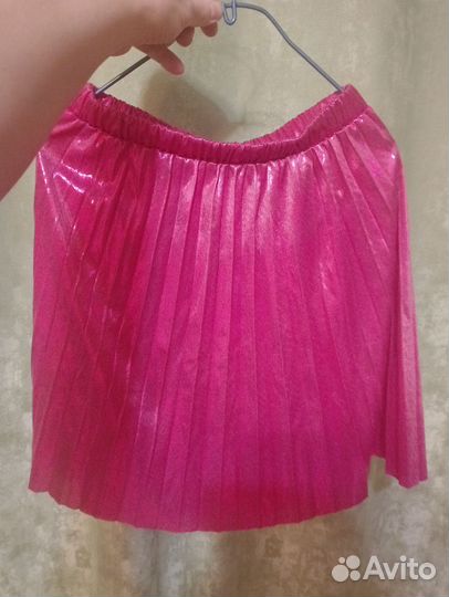 Юбка плессированная блестящая