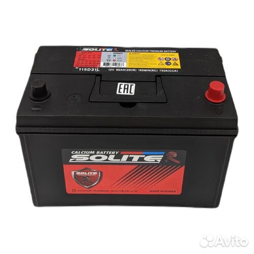 Аккумулятор Solite R 115D31L (95Ач, 750А)
