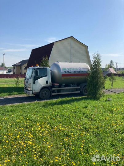 Заправка газгольдера (пропан-бутан)