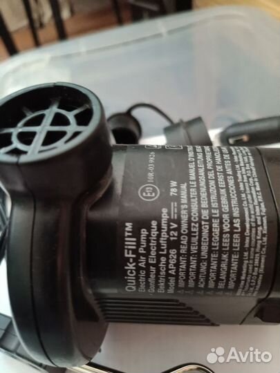 Насос электрический для матраса от прикуривателя