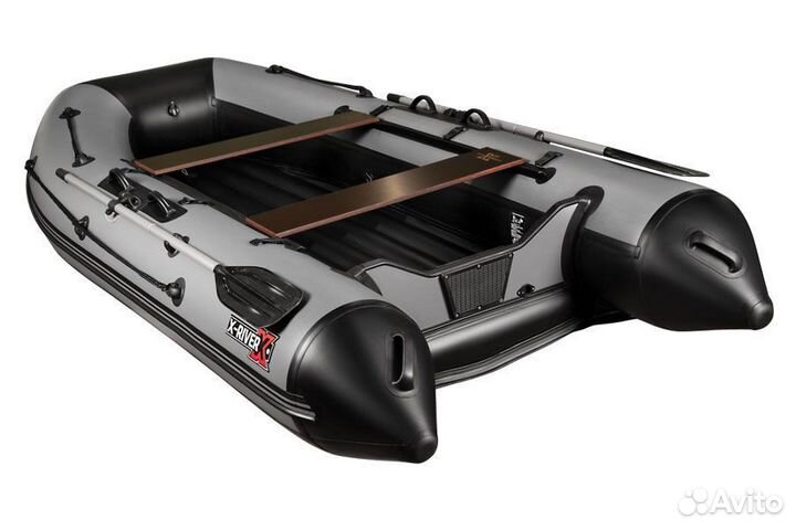 Лодка пвх X-River Agent 360 нднд темно-серая