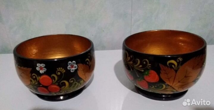 Деревянная посуда хохлома СССР