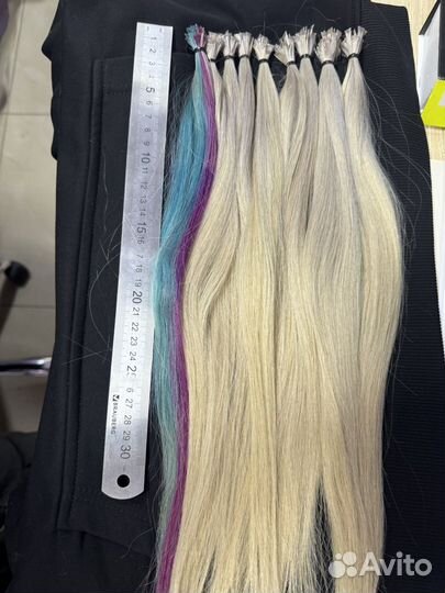 Волосы для наращивания блонд