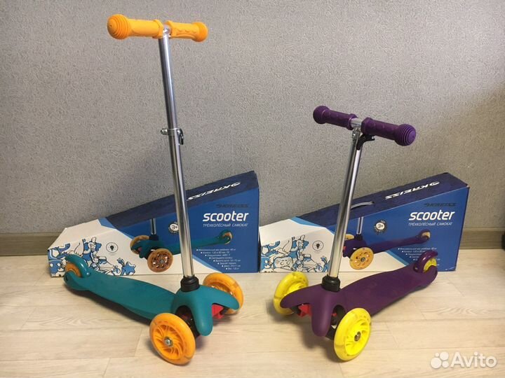 Самокат детский новый трехколесный