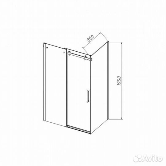 Душевой уголок Vincea Como-N VSR-4CN 120x80