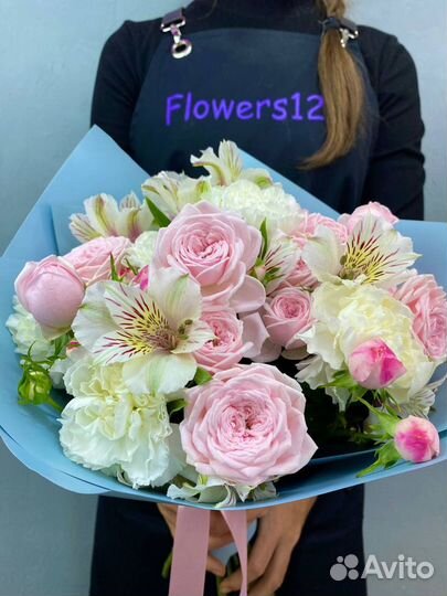 Цветы Flowers124 альстромерия кустовая роза букеты