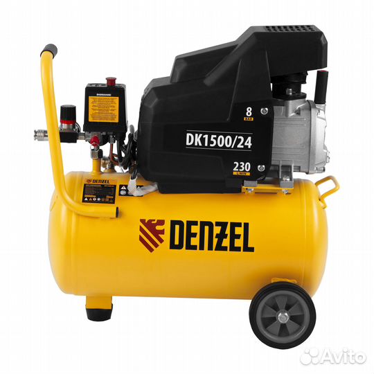 Компрессор воздушный 24 л Denzel