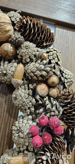 Новогодний венок на дверь