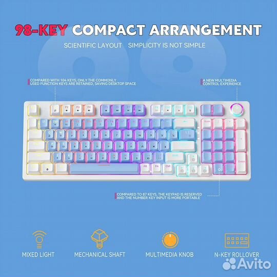 Механическая клавиатура Zifriend ZA981