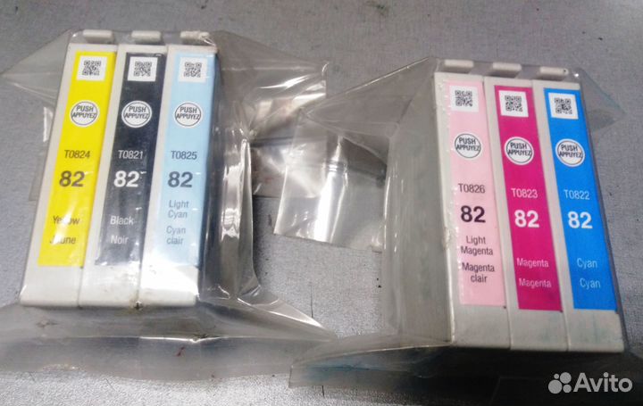 Оригинальные картриджи Epson TO821-826