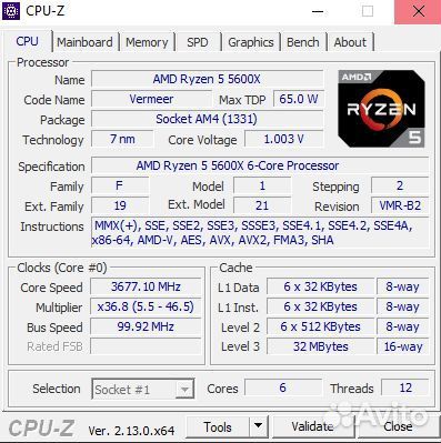 Ryzen 5 5600x
