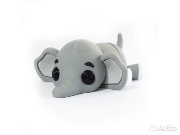 Слонёнок брелок напечатанный на 3Д принтере